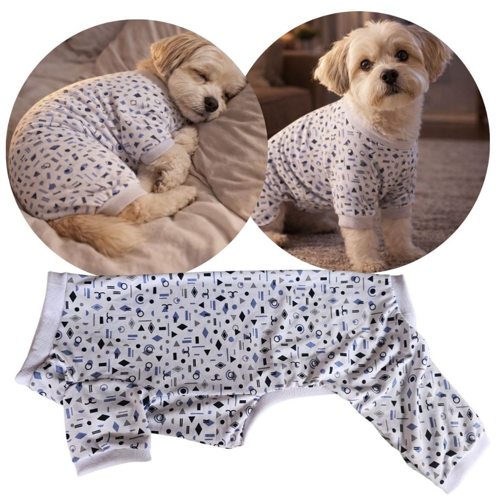 Pijama Cachorro 04 Roupa Roupinha Pijaminha Pet Cão Fêmea Camisola Cao Filhote Anti Frio Inverno Pequeno