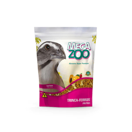 Megazoo Ração Extrusada Trinca-Ferro Frutas 350g Alimento Completo para Trinca-Ferro em Oferta na Shopee