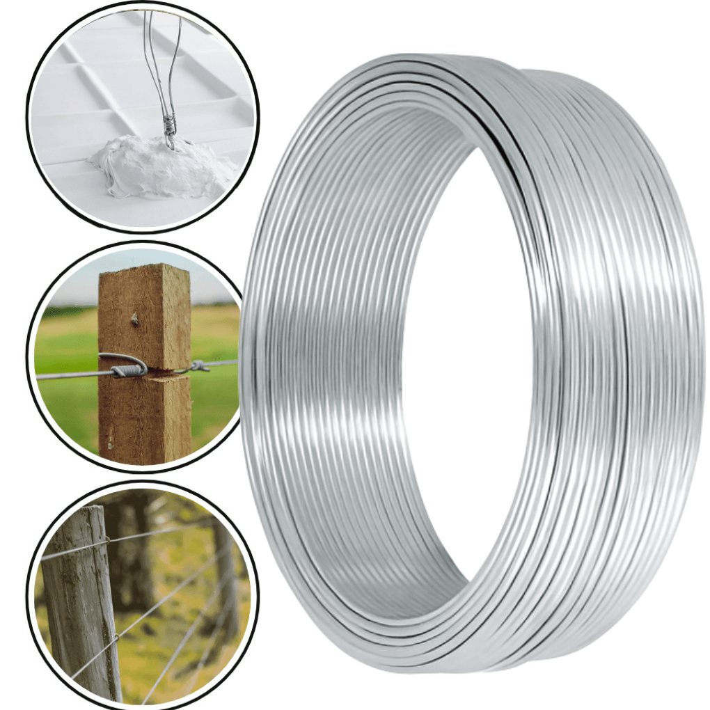 Arame Galvanizado 18 BWG 1kg Liso Prateado Resistência 106M em Oferta na Shopee