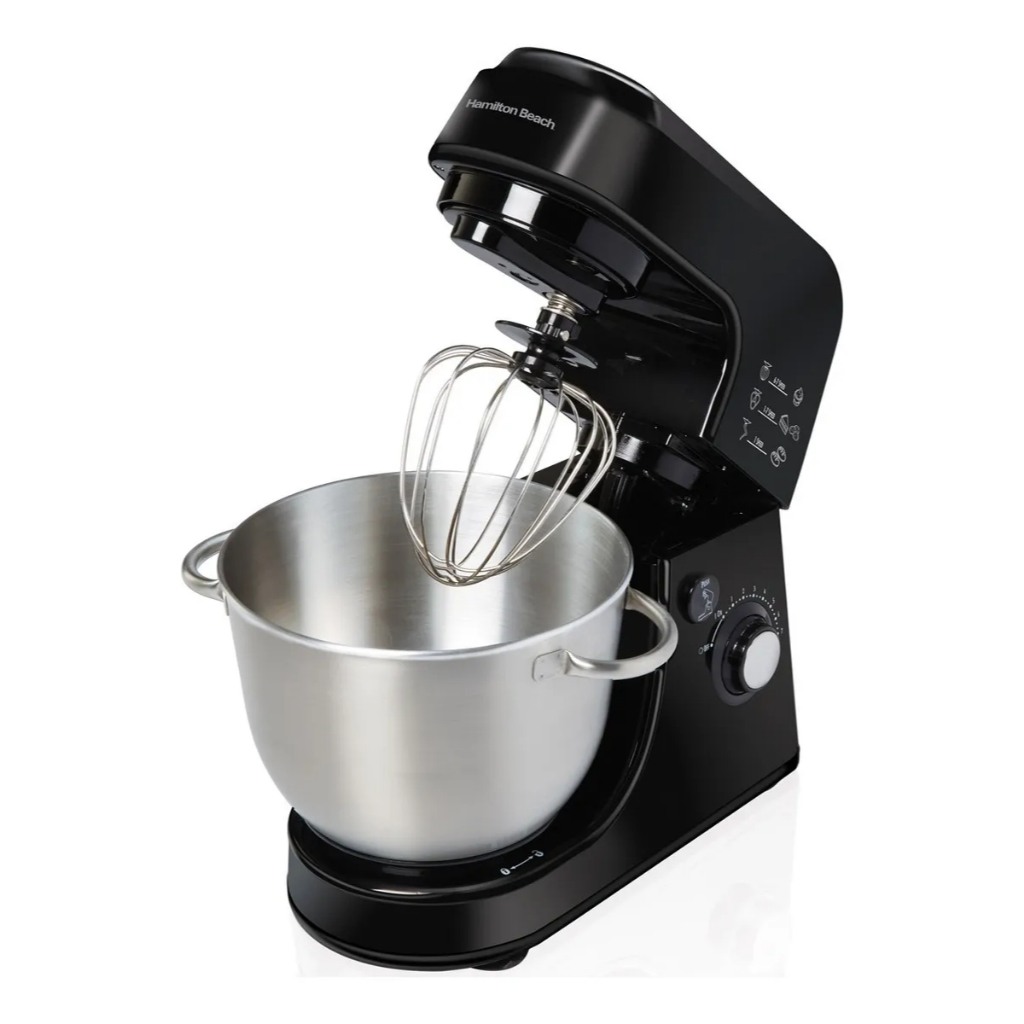 Batedeira planetária 300w Recipiente aço inox 3,8l 7 Velocidades Fácil Acesso a tigela 3 Batedores - Hamilton Beach