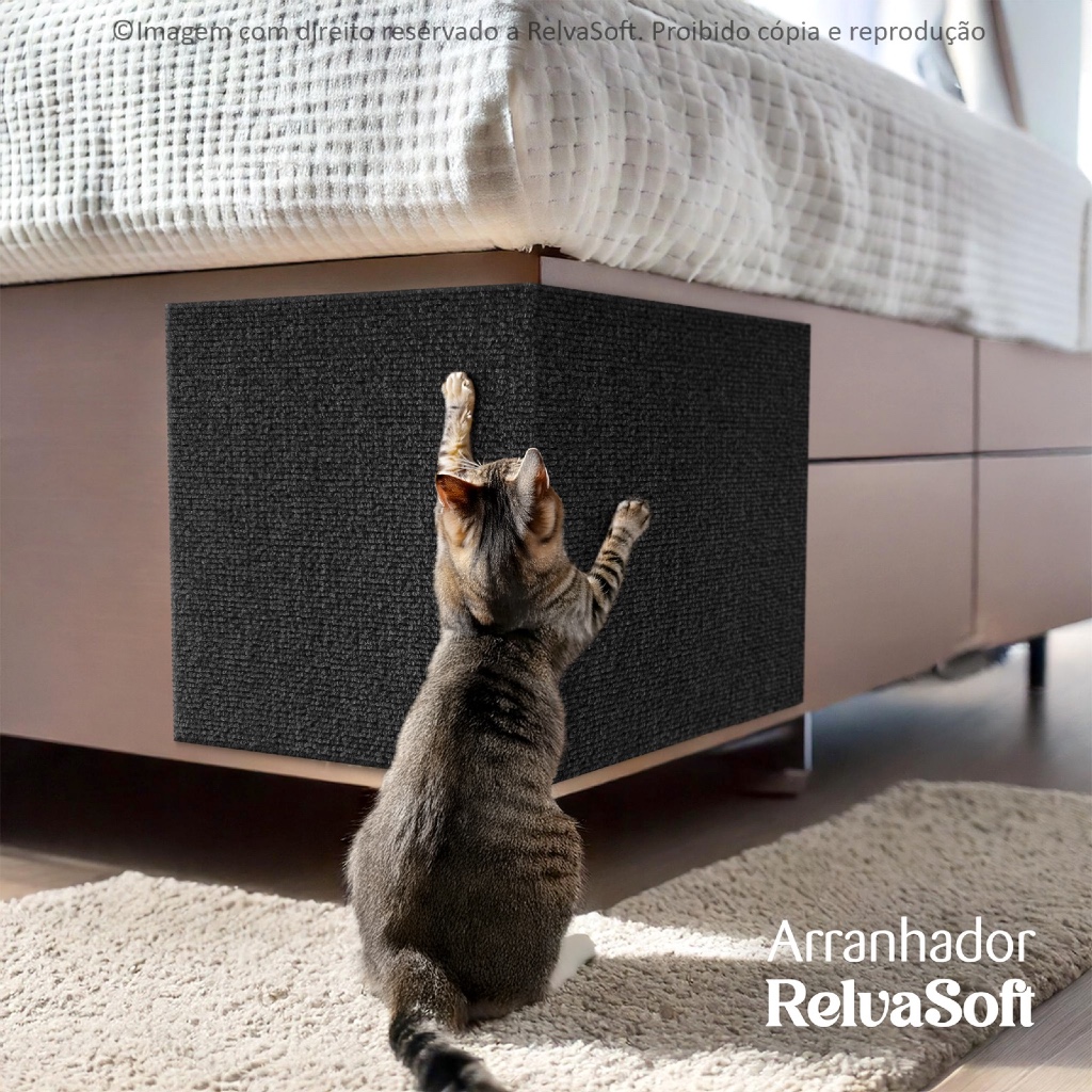 Arranhador Adesivo para Gatos - 100X50cm - Proteja Sofá e Cama Box Móvel