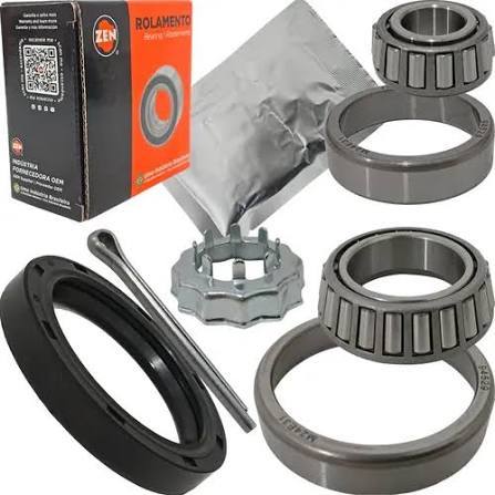 KIT ROLAMENTO TRASEIRO FORD VW GOL CARRETINHA REBOOK COMPLETO C/RETENTOR E GRAXA VKBA4529A
