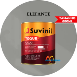 Tinta Acrílica 800ml Cor Elefante Toque Fosco Suvinil