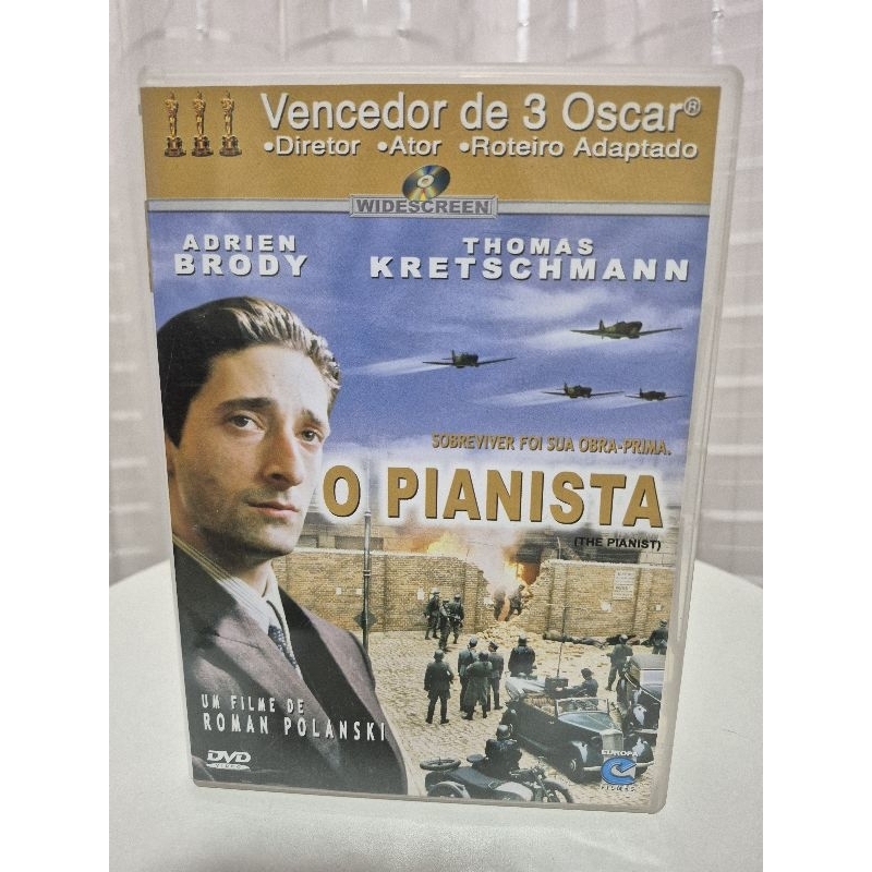 DVD O Pianista - Vencedor de 3 Oscar - Edição Especial Widescreen - Original