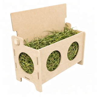 porta feno comedouro para roedores de varios tamanhos em Oferta na Shopee
