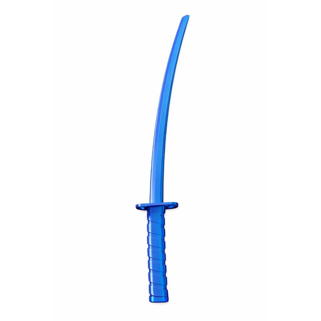 Espada Katana Cosplay Azul, Preto e Roxo 71cm | Espada Samurai Decorativa Anime Fantasia Cosplay