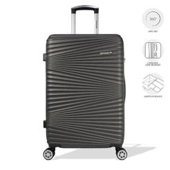 Mala de Viagem Grande 32kg Rígida Rodas Giro 360º Hamburgo Stradda