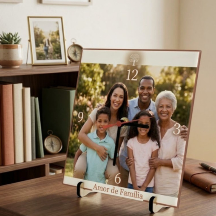 10 Azulejos Relógio 20x20 para sublimação Completo com Máquina e Ponteiros Promocional Resinado + Suportes Brinde! em Oferta na Shopee