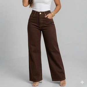 Calça jeans Wide leg  Cintura Alta
