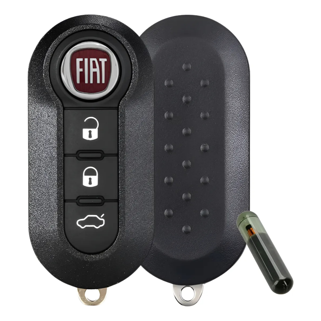 Carcaça Chave Canivete Fiat 500 Palio Uno Siena 3B Chip T42