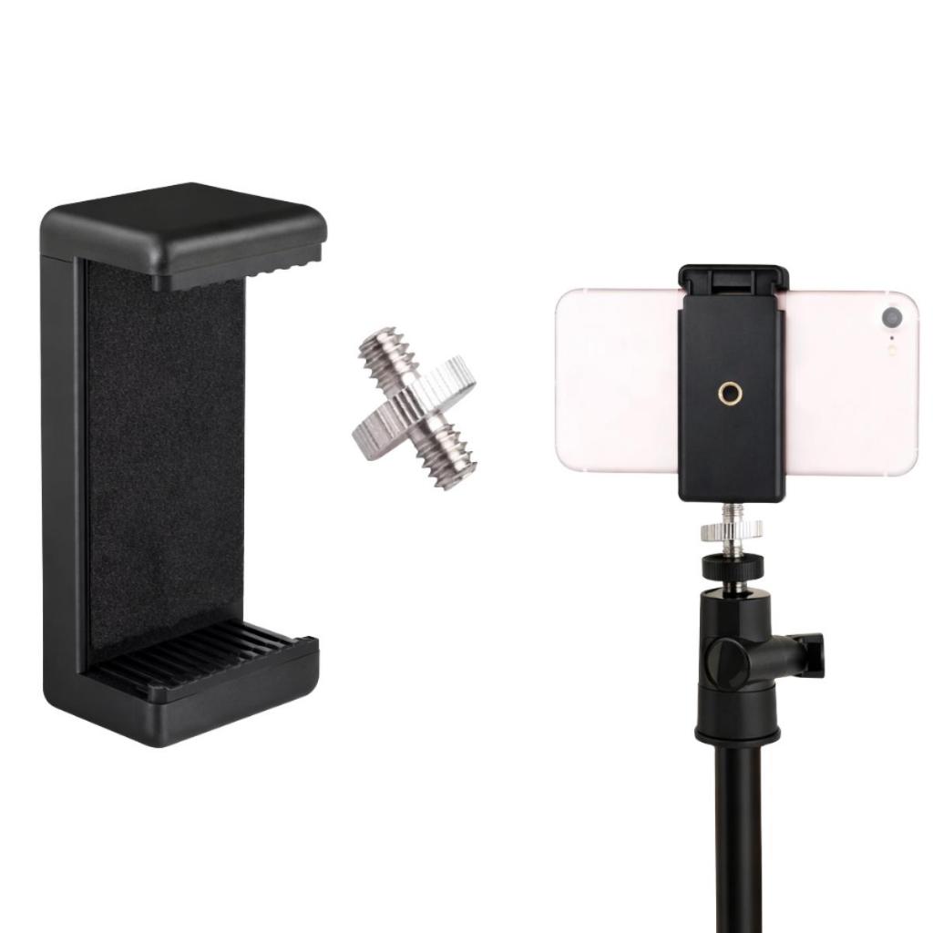 Holder Suporte Celular Ajustável Tripé Ring Light Rosca 1/4