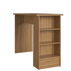 Bancada de Cozinha Ilha Gourmet Americana 2 Prateleiras 130cm Gaia CO8000 Marrom - Decibal Móveis