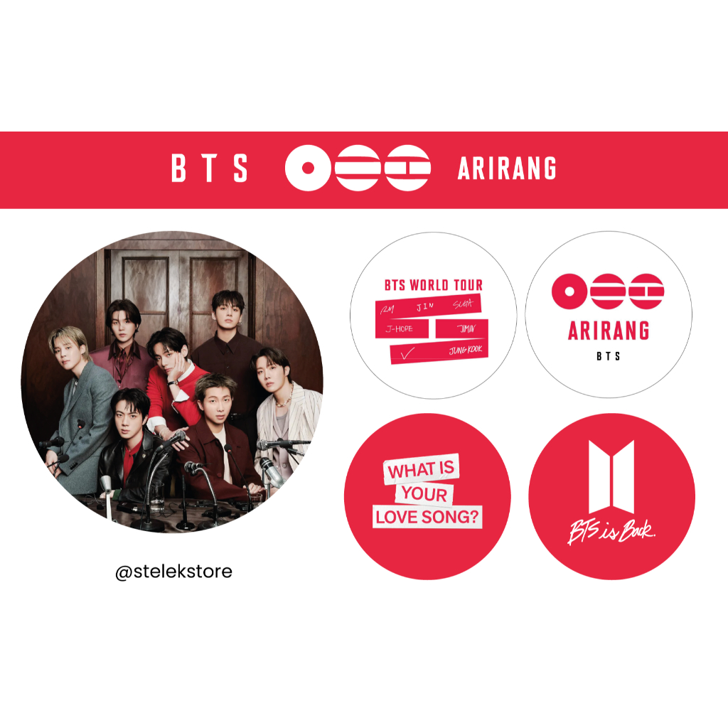 Kit Bottons BTS - KPOP IDOL - Broche - Pin - Fanmade