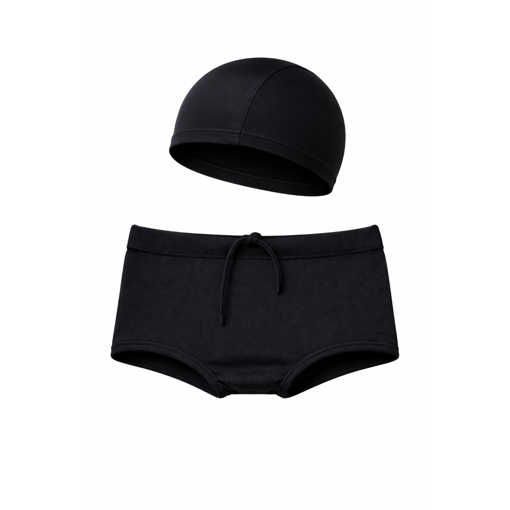 Kit Sunga + Touca Infantil Natação Conforto Premium Promoção
