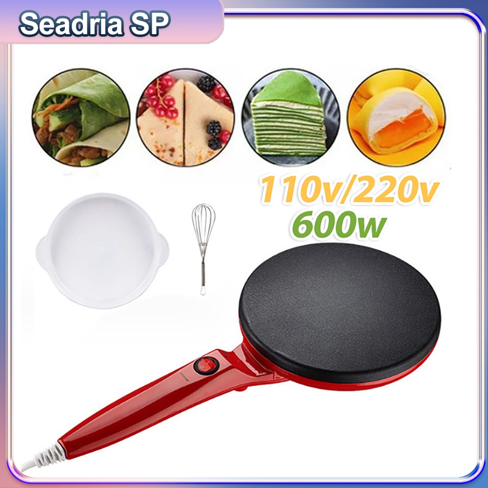 Máquina Elétrica Para Fritar Ovos E Fazer Panquecas Finas 110V 220V 600w