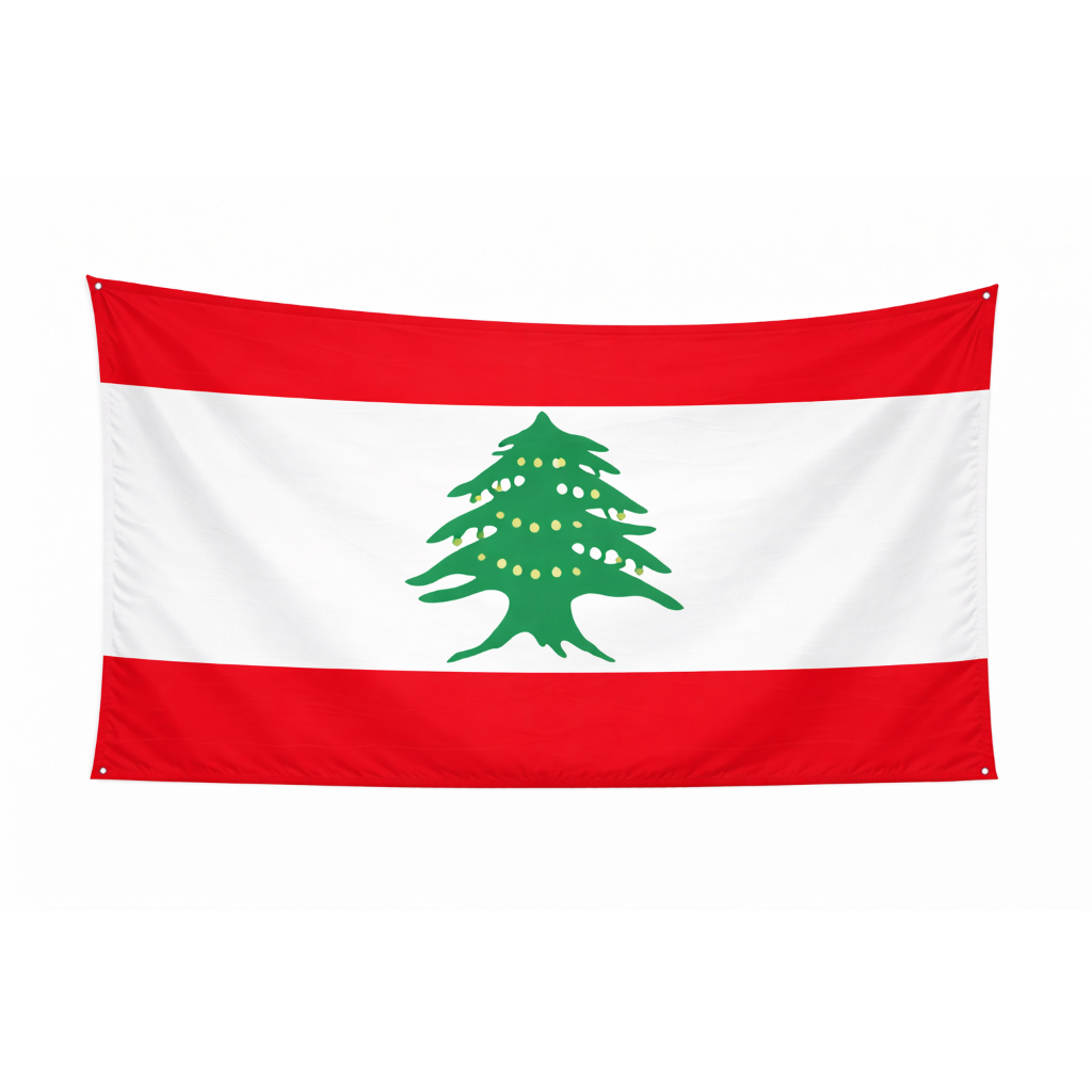 Bandeira Do LIBANO 150x90 Oxford Alta Definição