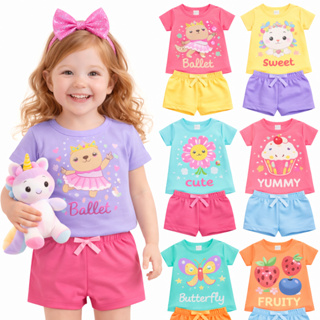 kit 2 ou 6 peças Roupa Infantil Menina Verão Conjunto Infantil Menina Roupa Feminina de Verão Sortidos Entrega Rápida em Oferta na Shopee
