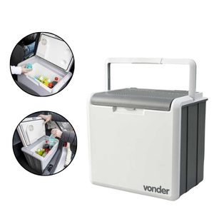 Refrigerador Automotivo 12V 30 litros para Armazenamento de Bebidas e Alimentos Vonder