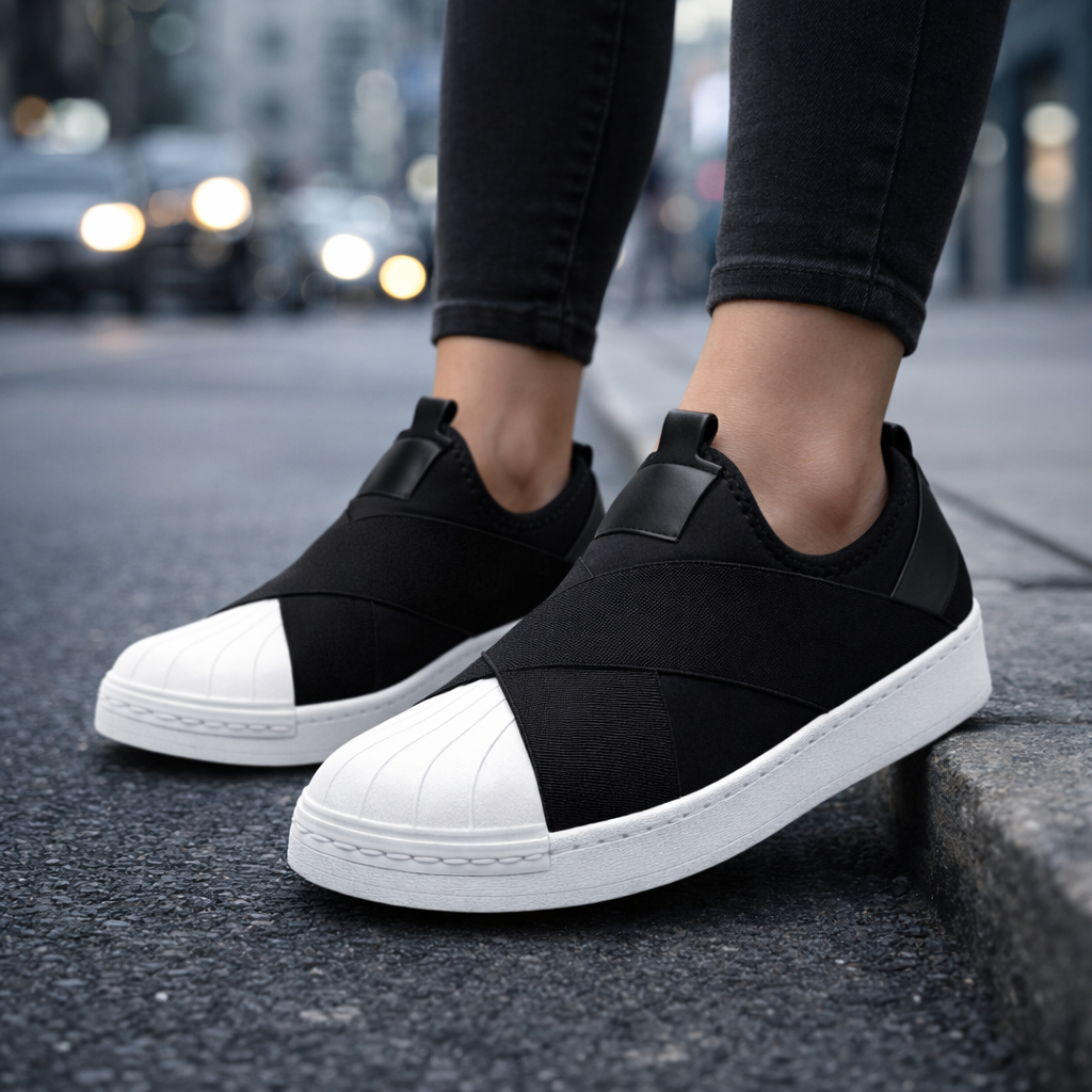 Tênis Slip On Calce Fácil Feminino/Masculino Confortável Ortopédico Casual Academia Esportivo Frete