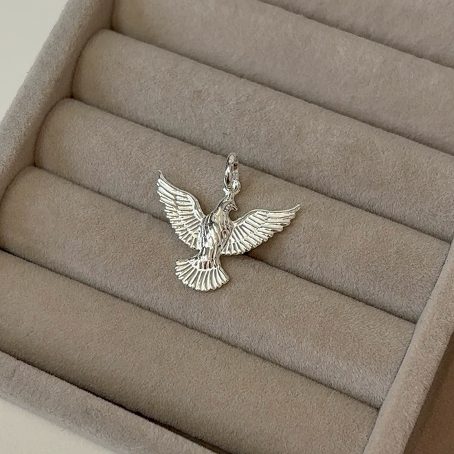 Pingente Divino Espírito Santo Grande em Prata 925 Legítima – Joia Religiosa em Oferta na Shopee