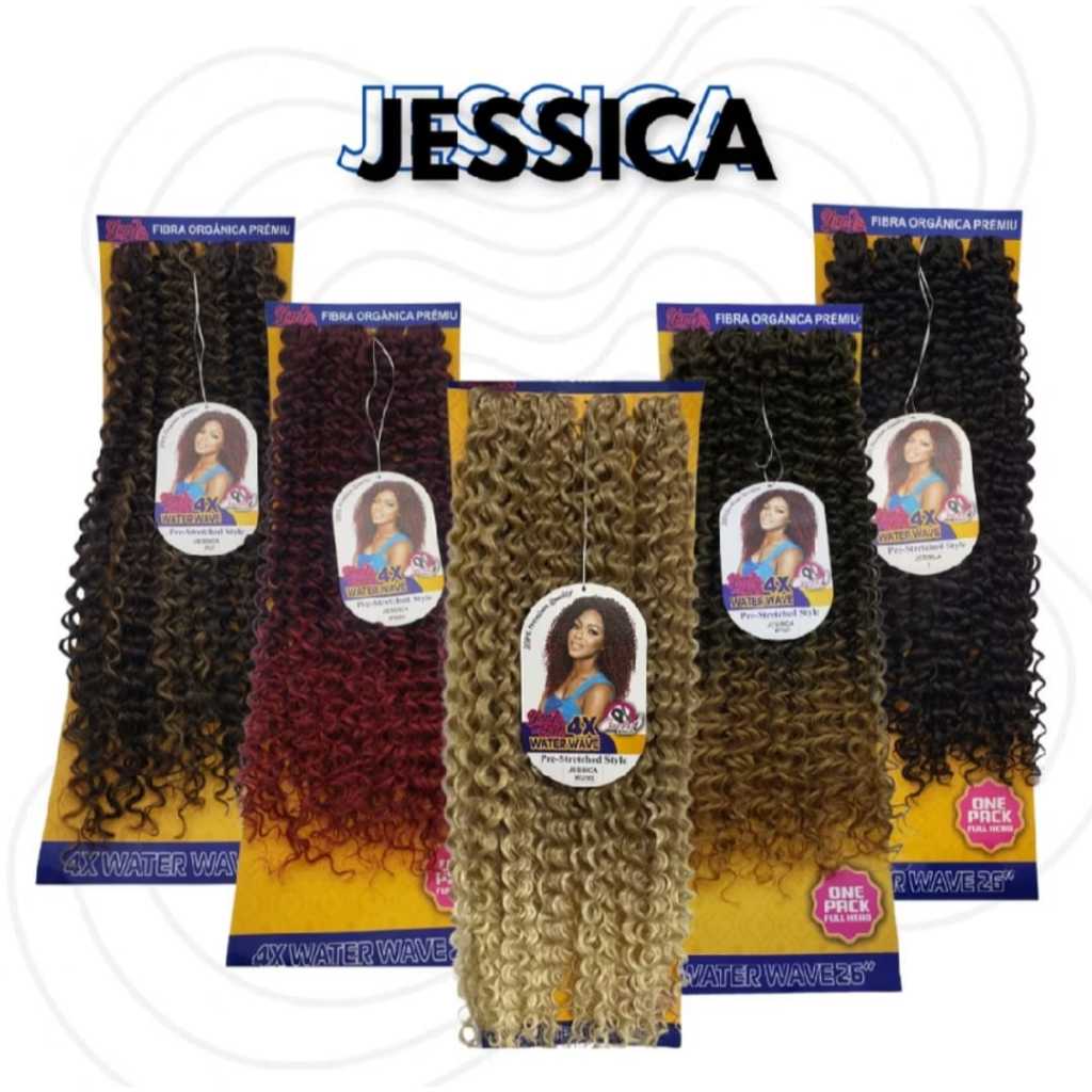 Cabelo Orgânico Cacheado Jéssica-Crochet Braids Semelhante ao humano 300g  COR:04