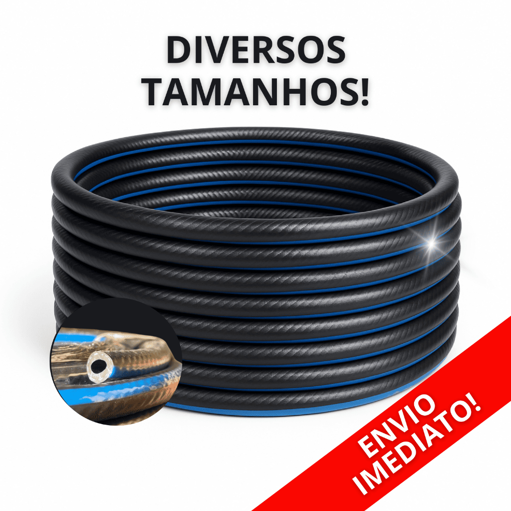 Mangueira Para Compressor 10m, 20m 15m, 30m e 50 Metros PT300 1/4 Ar Comprimido Pneumática Borracha em Oferta na Shopee