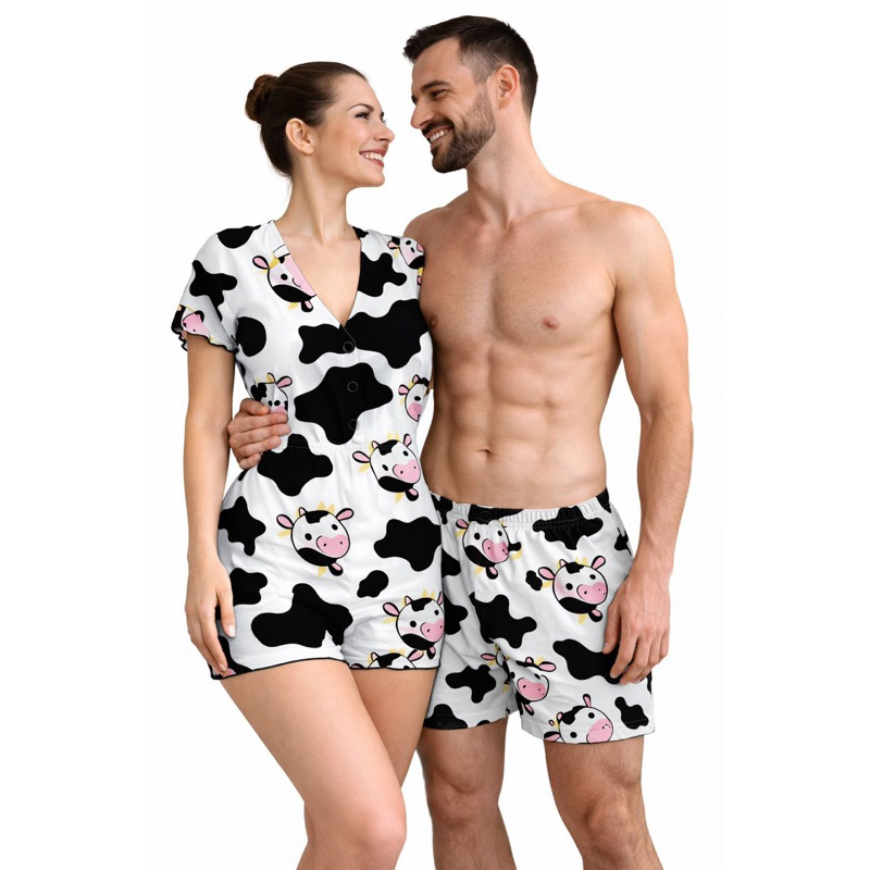 Kit casal - Pijama Baby doll - Roupa de dormir