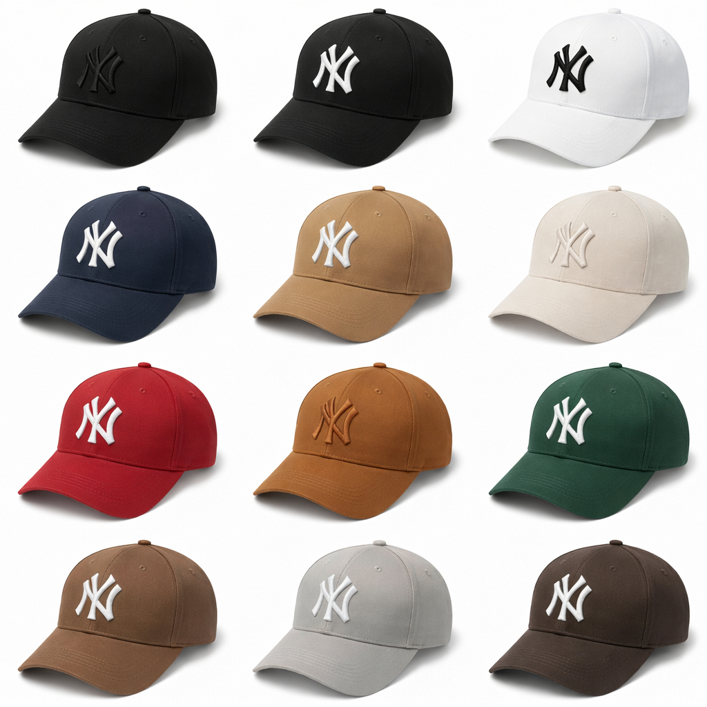 Boné New York NY Bordado, Aba Curva, Unissex, Regulagem Ajustável, Blogueira - ENVIO IMEDIATO em Oferta na Shopee