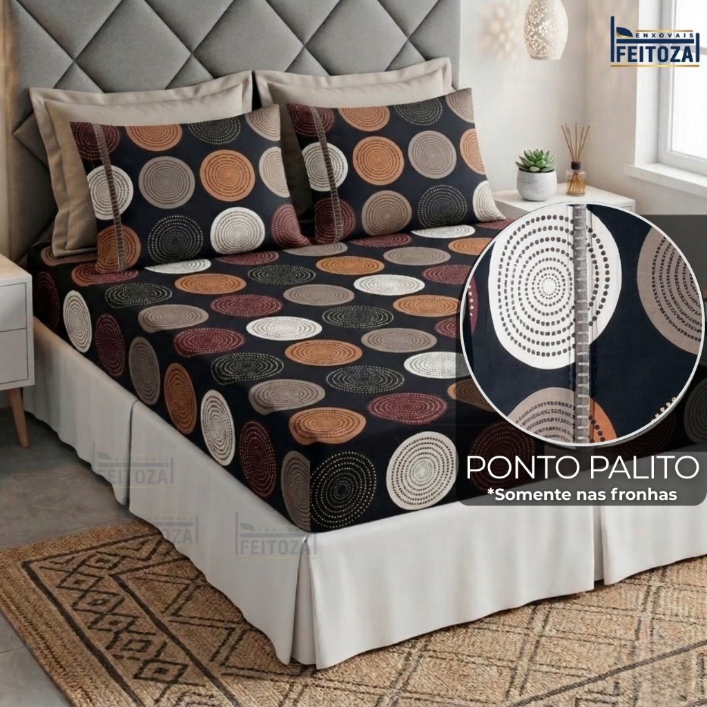 Jogo de Cama 400 Fios Casal Roupa de Cama Queen e Lençol Solteiro Tecido Aveludado Macio Premium