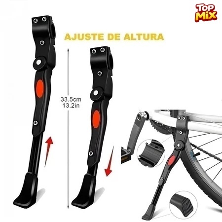 Descanso Lateral Pezinho Alumínio De Descanso Para Bike Bicicleta Regulavel Emborrachado Com Apoio Aluminio Mtb Speed