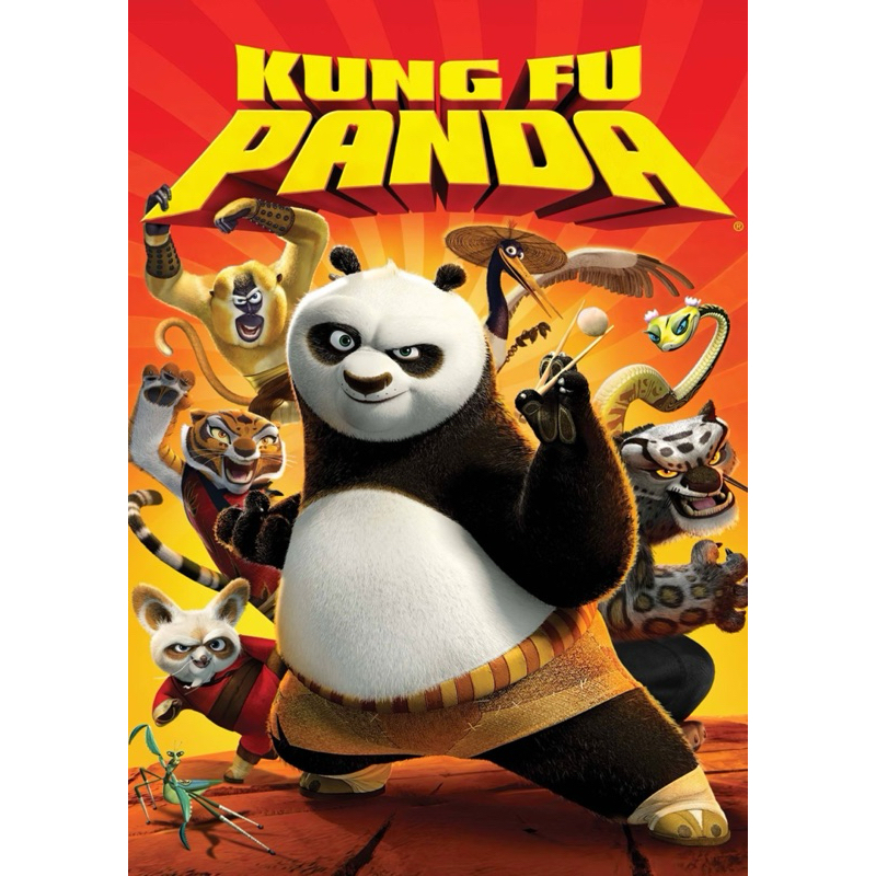 kit 5 cadernos de Brochura Kung Fu Panda grande 96Folhas