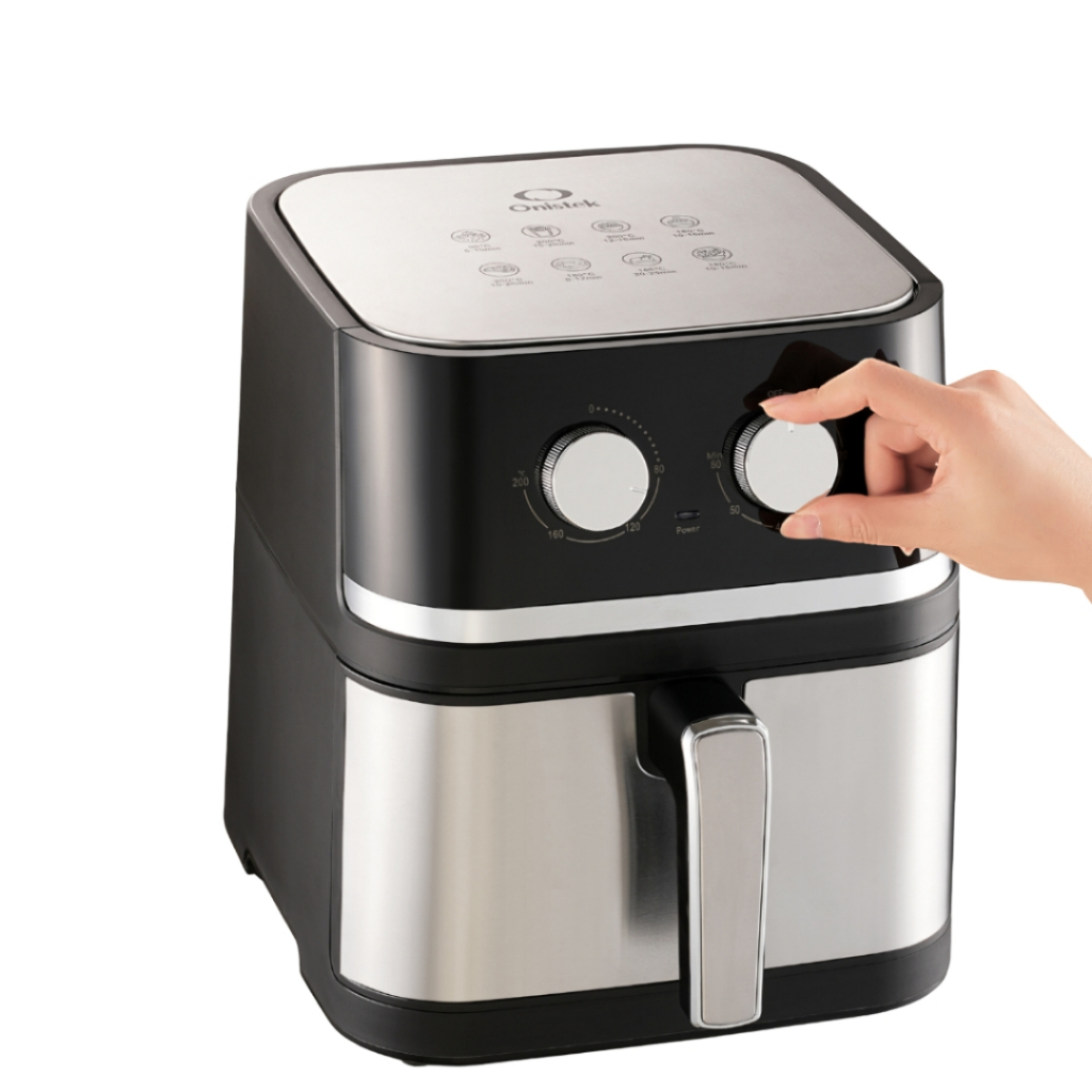 Fritadeira Elétrica Air Fryer 6.1L 1350W Antiaderente Aquecimento 360° Bivolt 110V/220V Ideal para Famílias em Oferta na Shopee