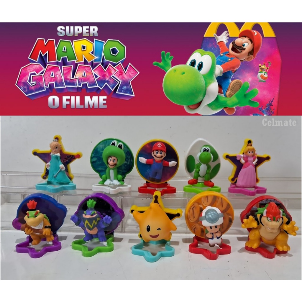 Coleção Chaveiros Super Mario Galaxy  McDonald's 2026