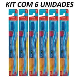 KIT COM 6 Escova Dental Plus Dura Condor em Oferta na Shopee