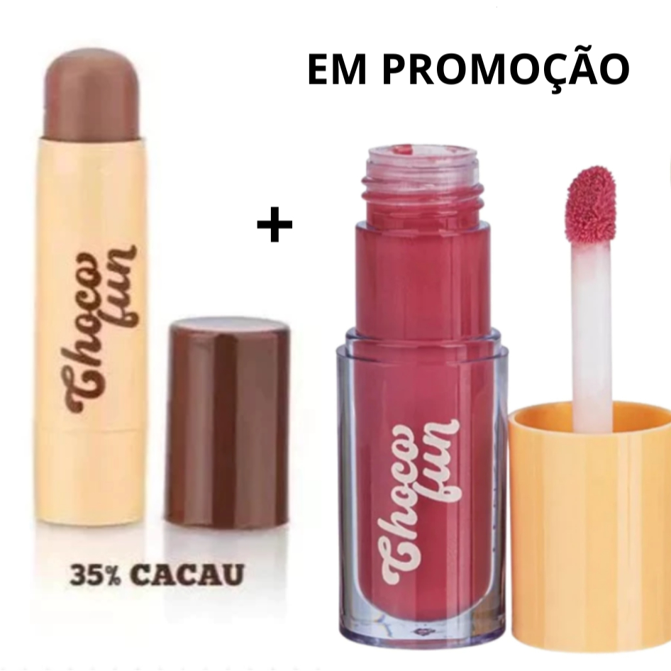 Kit Contorno + Gloss Fenzza Choco Fun O Combo Que Você Precisa Promoção!