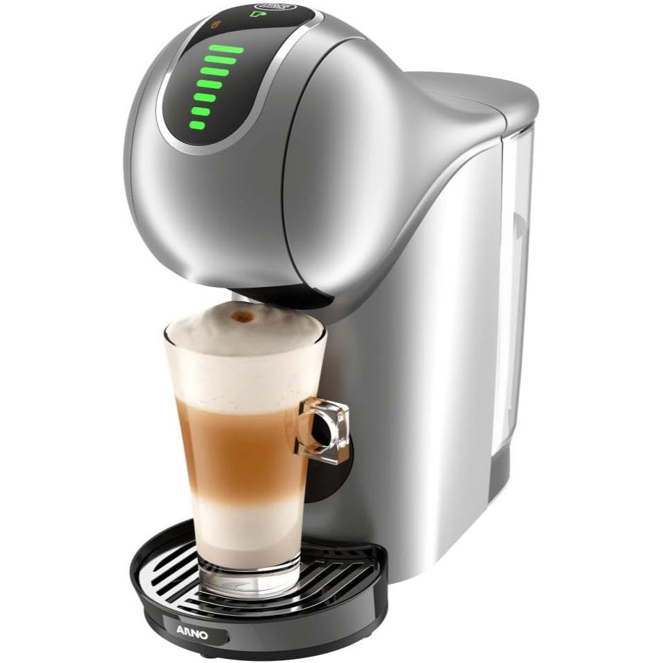 Imagem Cafeteira Dolce Gusto Touch Prata 220V Capsula Automática Multibebidas Design Moderno Bebidas Quentes e Frias