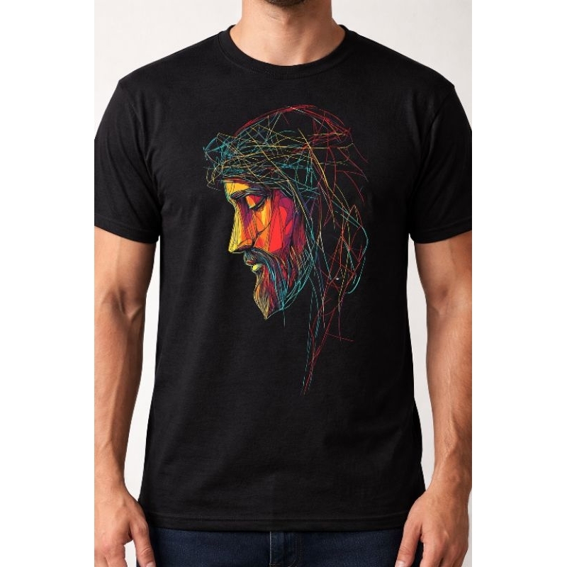 Camiseta Masculina Estampada Jesus – Design Exclusivo e Estilo Moderno