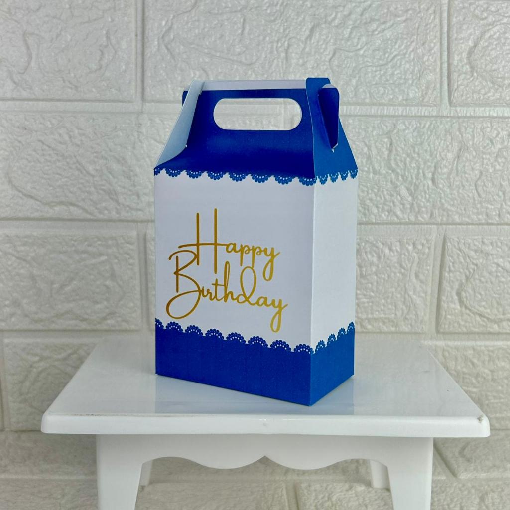 Caixa MALETINHA AZUL E DOURA| Caixa Personalizada Com Nome | Mimos Aniversário Lembrancinhas Personalizados Kit Festa