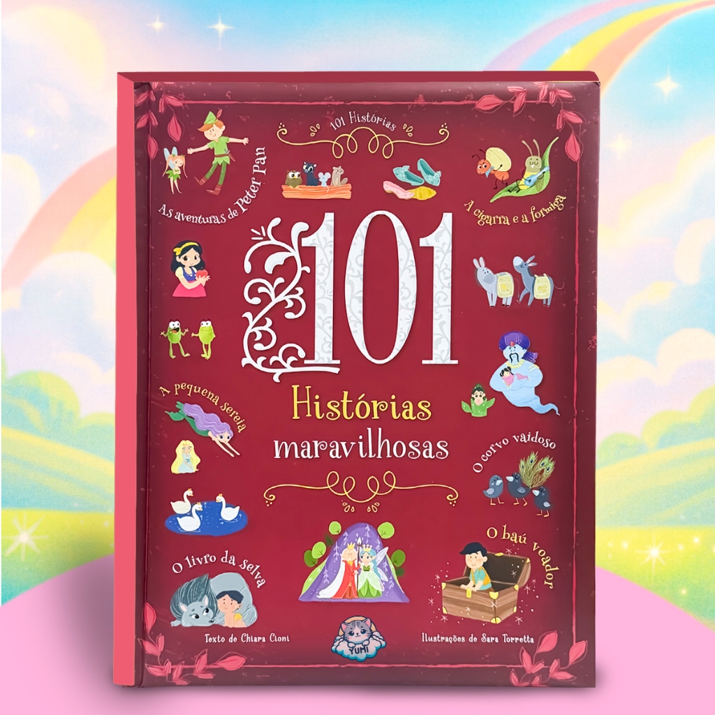 Livro Infantil 101 Histórias Maravilhosas  - Contos De Fadas, Contos Clássicos | Capa Dura Almofadado em Oferta na Shopee