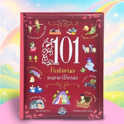 Livro Infantil 101 Histórias Maravilhosas - Contos De Fadas, Contos Clássicos | Capa Dura Almofadado