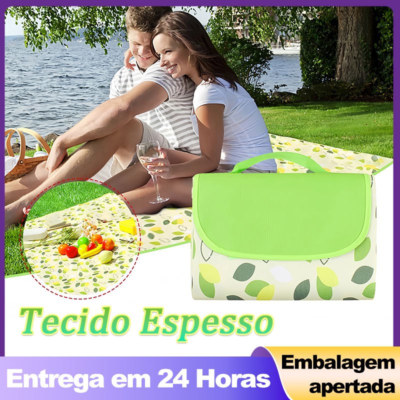 Tapete Piquenique Premium 600D Oxford Extra Espesso 2m Impermeável Resistente Camping em Oferta na Shopee