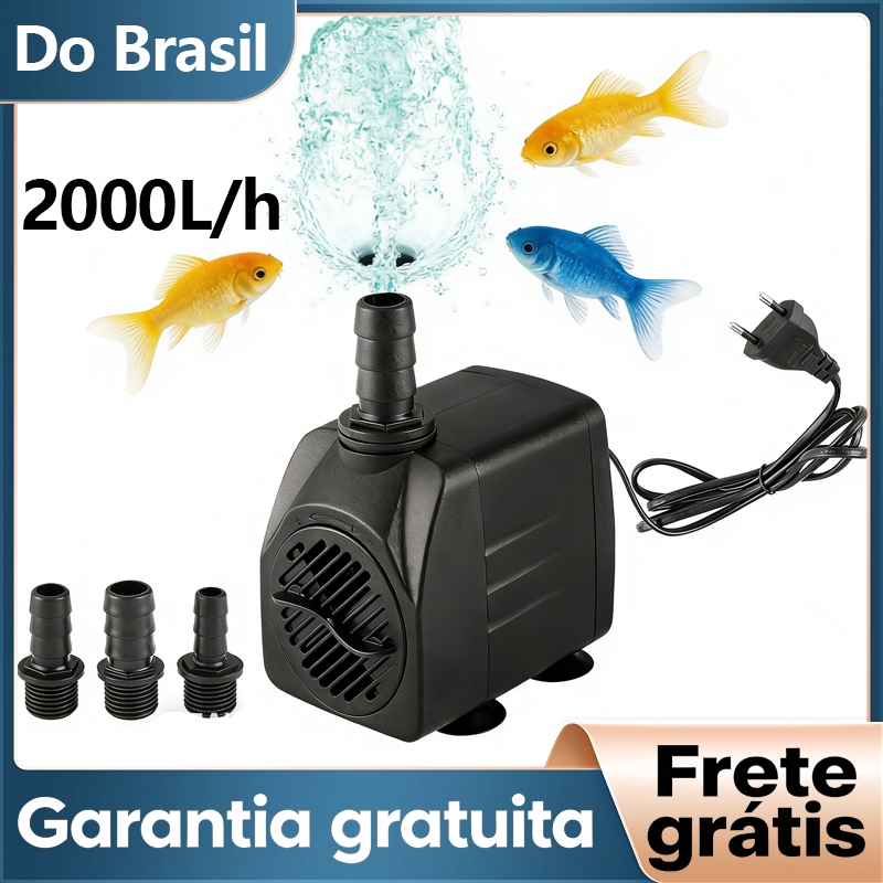 Newpet Bomba Submersa para Aquário Aspiração Lateral, Filtragem, Circulação e Remoção de Detritos com 3 Saídas de Água em Oferta na Shopee