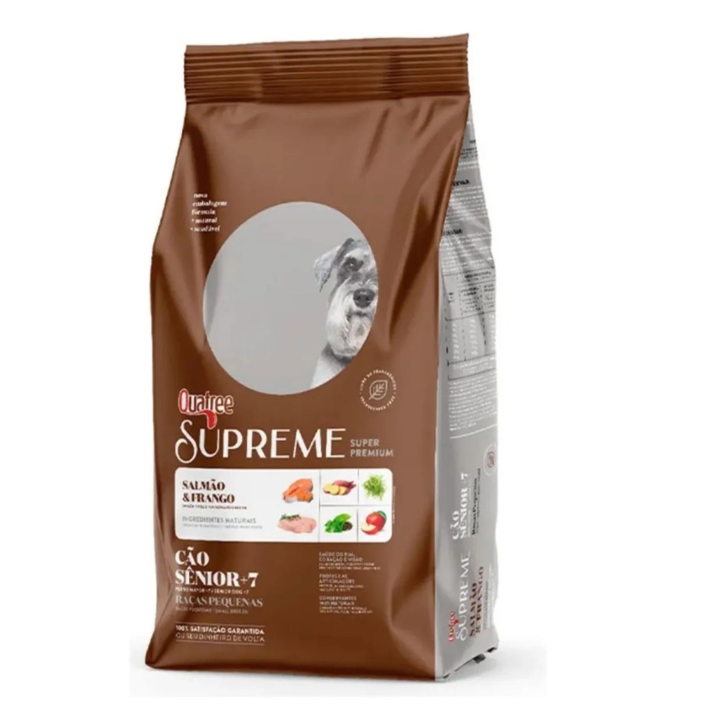 Ração Quatree Supreme Senior +7 Cães Raças Pequenas 10kg