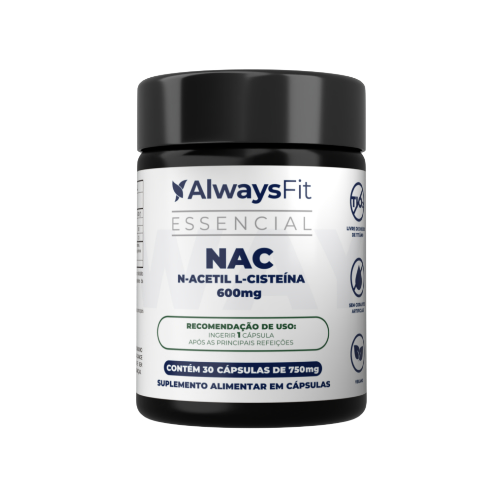 N-Acetil L-Cisteína NAC - 600mg - Precursor da Glutationa - 30 Cápsulas - 1 Unidade em Oferta na Shopee