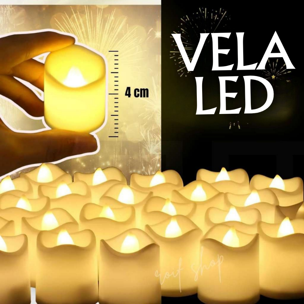 Kit 48, 24, 12 e 10 Vela Led Decorativa E Bateria Surpresa Romantica Dia Dos Namorados em Oferta na Shopee