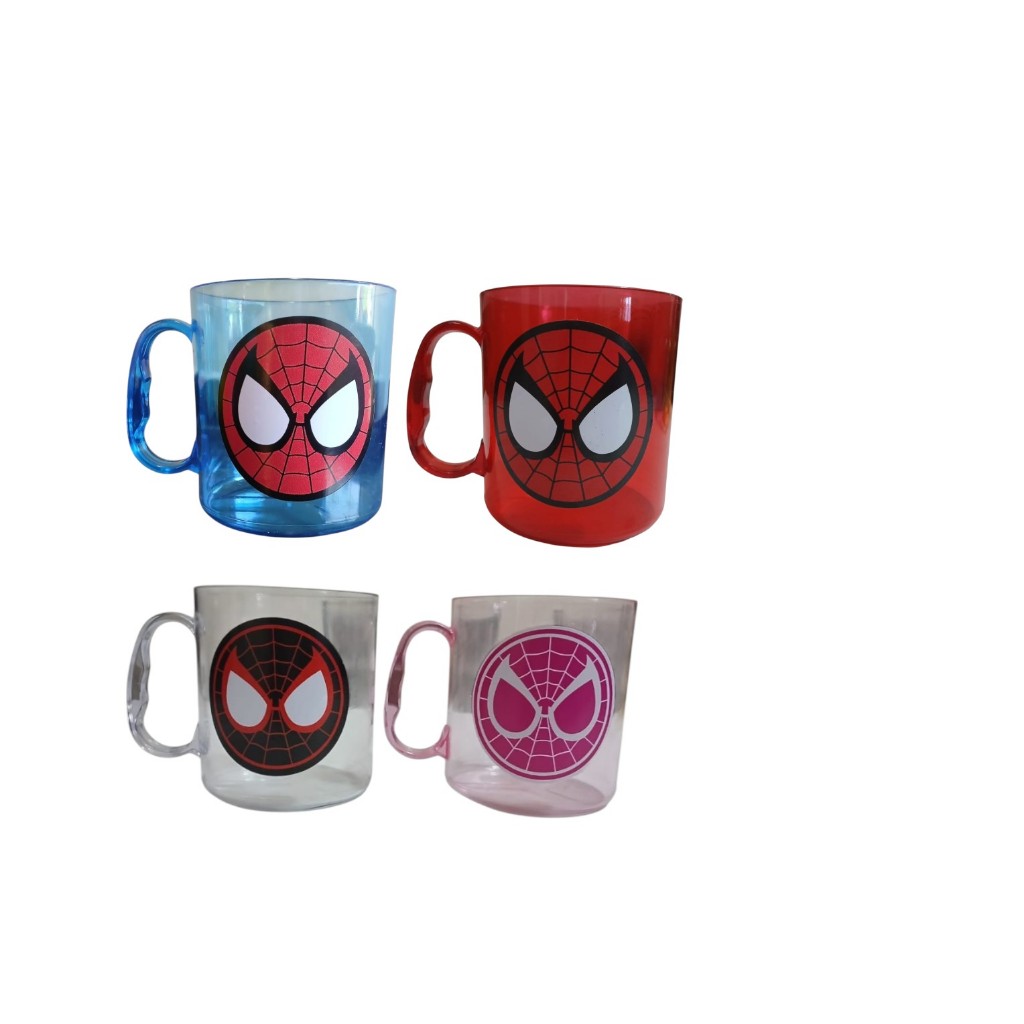 Kit Caneca Acrílica Homem Aranha Festa Aniversario Lembrança