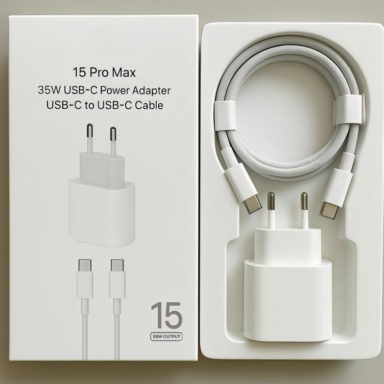 Kit Carregador Turbo iPhone 15 16 17 Pro Max PD Para Celular USB-C Cabo Reforçado Carregamento Rápido em Oferta na Shopee