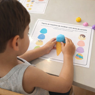 Tapete Educativo com Massinha Infantil | Atividade Sensorial + Coordenação Motora
