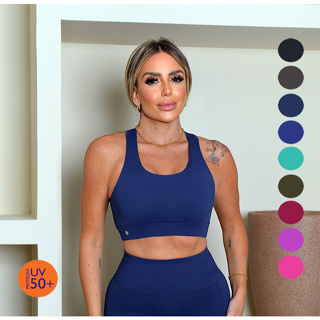 TOP NADADOR C/ BOJO POLIAMIDA GROSSA UV50+ REF:032 em Oferta na Shopee