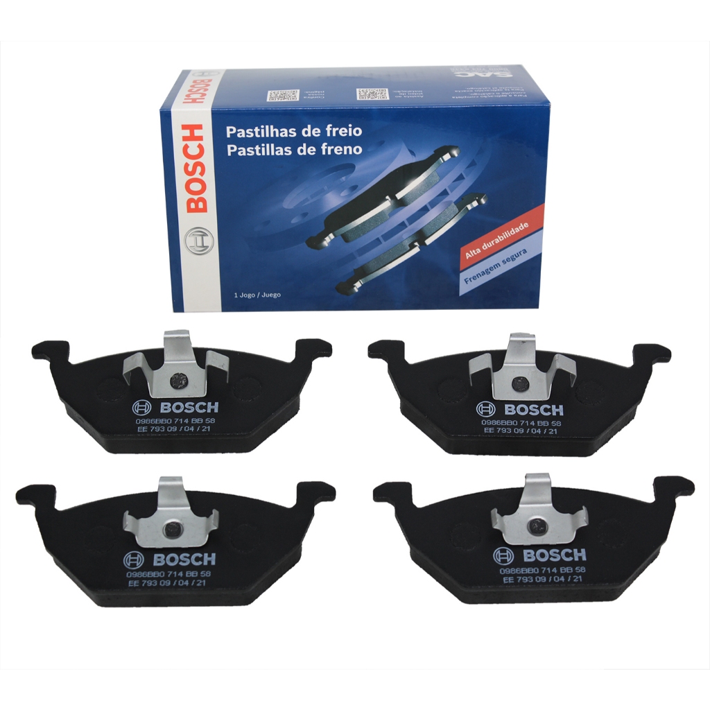 Jogo Pastilha Dianteira Vw SPACEFOX 2008 2009 2010 2011 2012 2013 2014 2015 2016 Original Bosch Novo